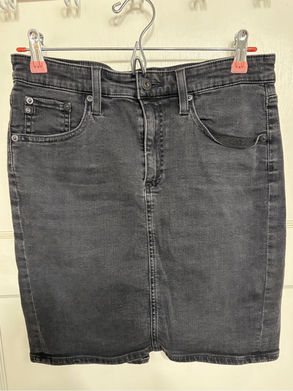 AG Dark Gray Denim Skirt